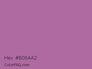 Hex #b06aa2 Color Image