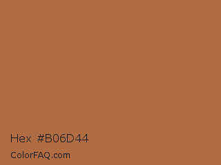 Hex #b06d44 Color Image