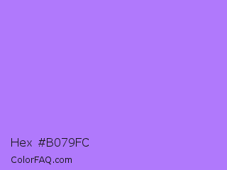Hex #b079fc Color Image