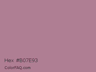 Hex #b07e93 Color Image