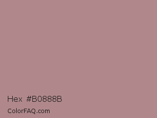 Hex #b0888b Color Image