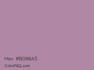 Hex #b088a5 Color Image