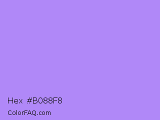 Hex #b088f8 Color Image