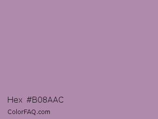 Hex #b08aac Color Image