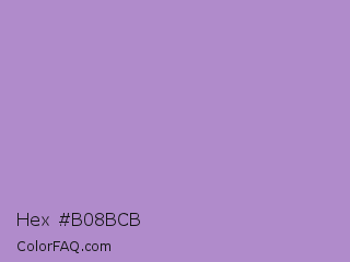 Hex #b08bcb Color Image
