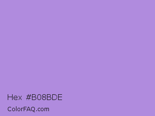 Hex #b08bde Color Image