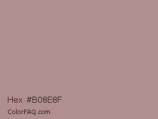 Hex #b08e8f Color Image