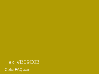 Hex #b09c03 Color Image