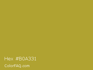 Hex #b0a331 Color Image