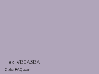 Hex #b0a5ba Color Image