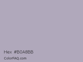 Hex #b0a8bb Color Image