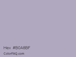 Hex #b0a8bf Color Image