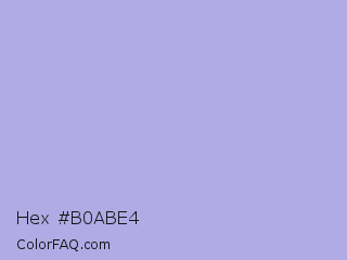 Hex #b0abe4 Color Image