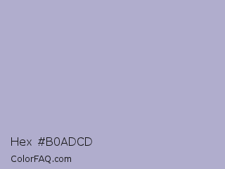 Hex #b0adcd Color Image