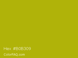 Hex #b0b309 Color Image