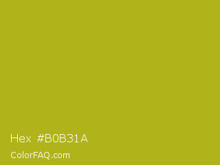 Hex #b0b31a Color Image