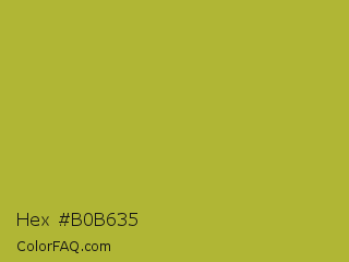 Hex #b0b635 Color Image