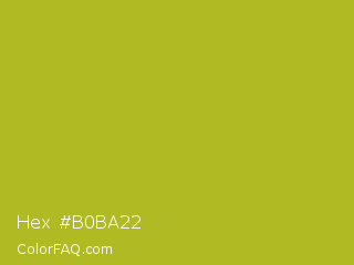 Hex #b0ba22 Color Image