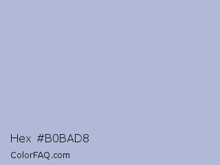 Hex #b0bad8 Color Image