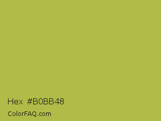 Hex #b0bb48 Color Image