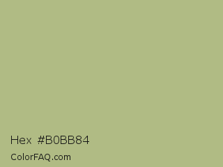 Hex #b0bb84 Color Image