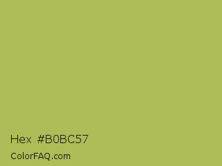 Hex #b0bc57 Color Image