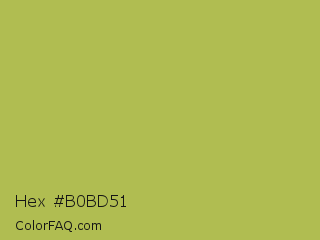 Hex #b0bd51 Color Image