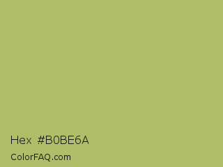 Hex #b0be6a Color Image