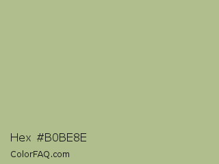 Hex #b0be8e Color Image
