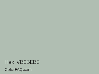 Hex #b0beb2 Color Image