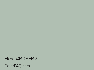 Hex #b0bfb2 Color Image