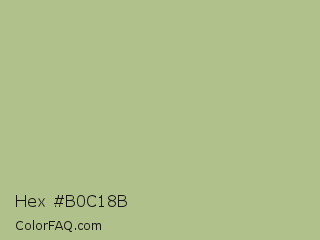 Hex #b0c18b Color Image