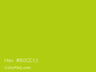 Hex #b0cd11 Color Image