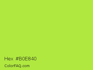 Hex #b0e840 Color Image