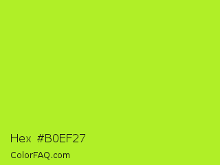 Hex #b0ef27 Color Image