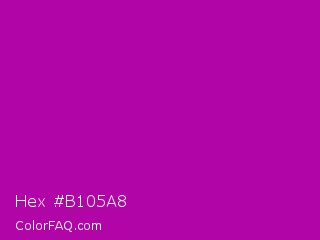 Hex #b105a8 Color Image
