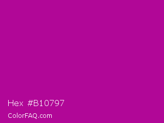 Hex #b10797 Color Image
