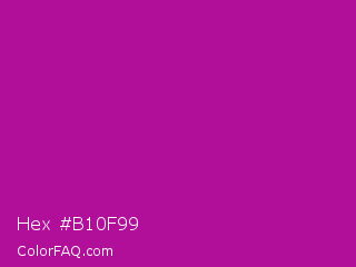 Hex #b10f99 Color Image