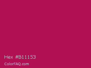 Hex #b11153 Color Image