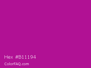 Hex #b11194 Color Image