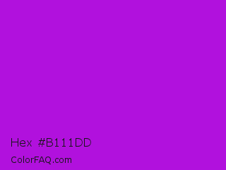 Hex #b111dd Color Image