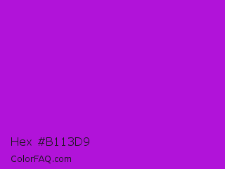 Hex #b113d9 Color Image