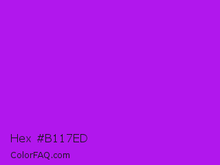 Hex #b117ed Color Image