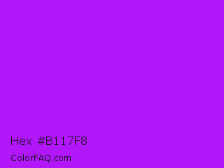 Hex #b117f8 Color Image