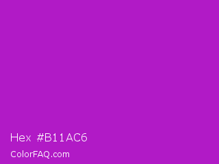 Hex #b11ac6 Color Image