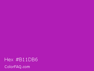 Hex #b11db6 Color Image
