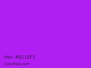 Hex #b11ef1 Color Image
