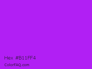 Hex #b11ff4 Color Image