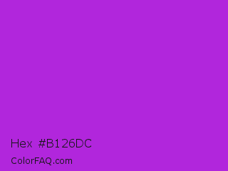 Hex #b126dc Color Image