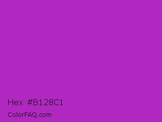 Hex #b128c1 Color Image